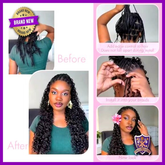16 Inch Human Hair Extensions Crochet Bundles 40 Strands Pre-separated main image 4